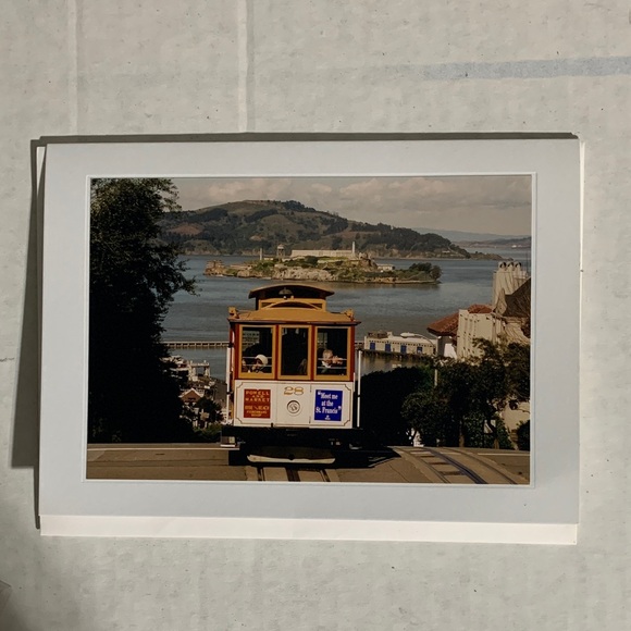 Other - Postcard San Francisco Cable Car Framed Print